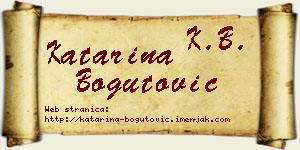 Katarina Bogutović vizit kartica